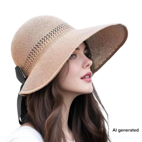 Visera de sol para mujer UPF 50+ con lazo miniatura 3