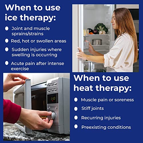 Image of Boldfit Reusable Hot & Cold Ice Pack Bag for Pain Relief - Soft Gel Ice Pack for Knee, Back Pain, Shoulder & Neck - Medium Size