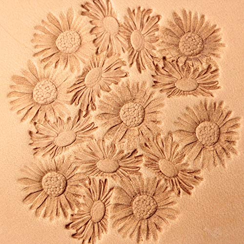 DandS ltd Leather Stamp Tool, Chamomile Flower, Professional Steel Craft Tool for Leatherworking, Embossing, Carving & Stamping Leather Projects, Belts & DIY Projects Compatible with Mallet #330-1