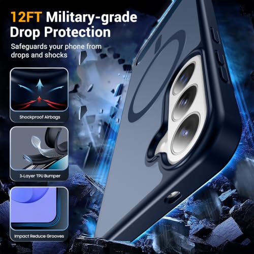Image of SPIDERCASE Magnetic for Samsung Galaxy S26 FE Case,with Stand,Blue