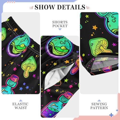 ZZKKO Witch Bottles Potion Mushroom Boys Pants for Kids Jogger Pants with Pockets S-XL4