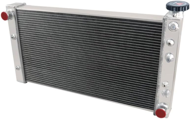3 Row Aluminum Radiator for 1982-1994 Chevy S10 GMC S15 Jimmy SBC 350 Swap V8, Full Performance Aluminium Radiators, Automotive Replacement Radiator