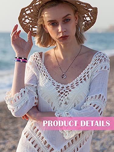 Remuuly 24 Pieces Heishi Bracelet Set Rainbow Boho Beaded Bracelets Surfer Bracelet Handmade Colorful Bracelets Jewelry Elastic Rope Bracelet Summer Beach Bracelet Sets For Women And Girls #TOP5