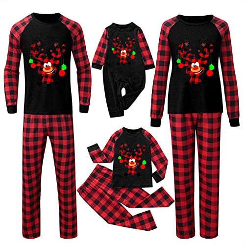 WeihnachtsschlafanzüGe Familie Set Weihnachten Pyjama Familien Damen...