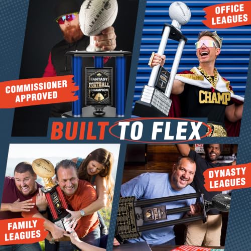 Image of TrophySmack 19-Year Perpetual Fantasy Football Trophy, Custom Engraved