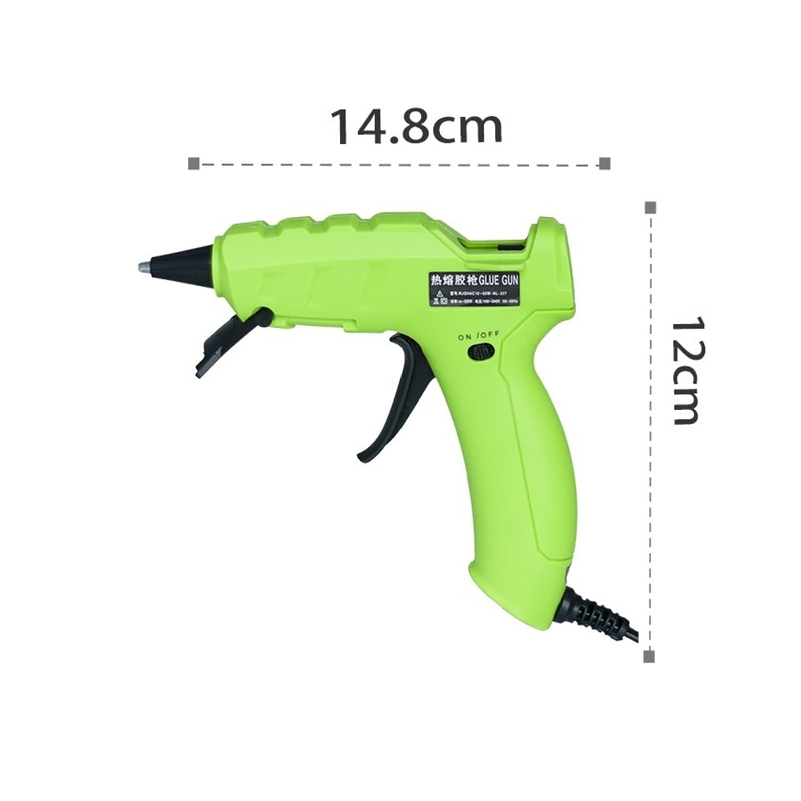 Hot Glue Gun Hot Melt Glue Gun With 7 mm Glue Sticks Rechargeable Li-ion  Battery
