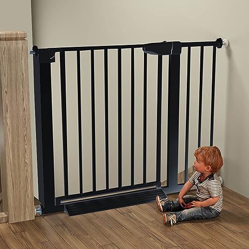 Barriere de securite enfant retractable sans percage pour eviter les chutes d'escalier - 3