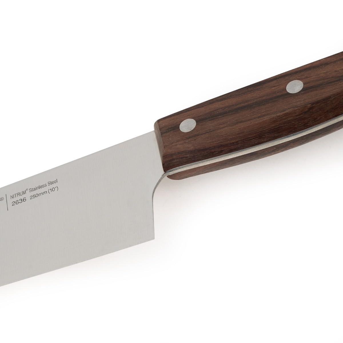 Arcos Cuchillo Cocinero Profesional - Hoja de Acero Inoxidable NITRUM 250 mm - Mango de Madera Palisandro - Corte Preciso y Duradero - Serie Atlantico