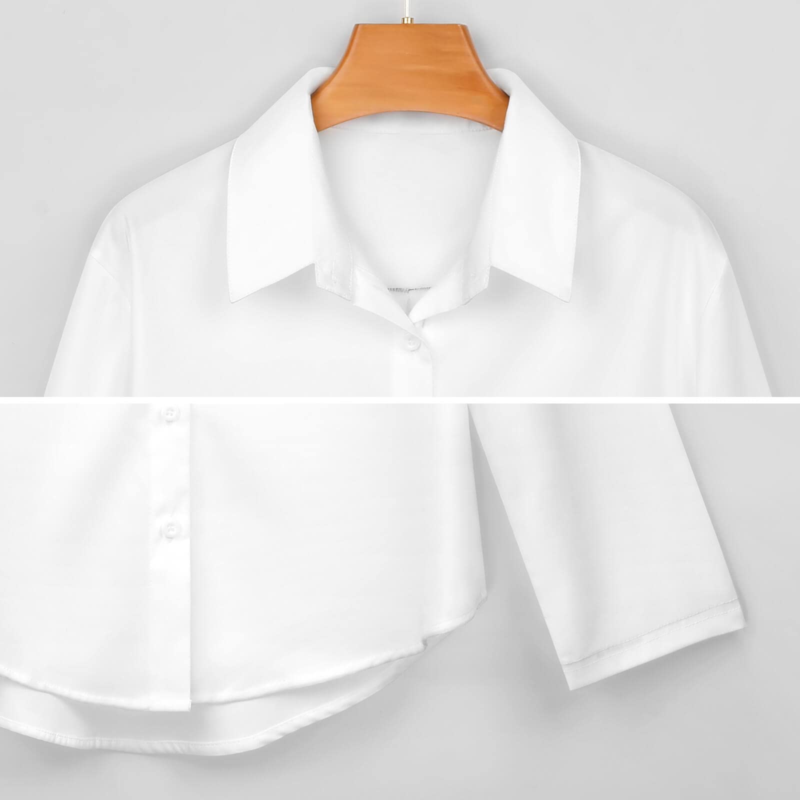 Camicia con Colletto e Gabbiani Volanti Poster Semplice
