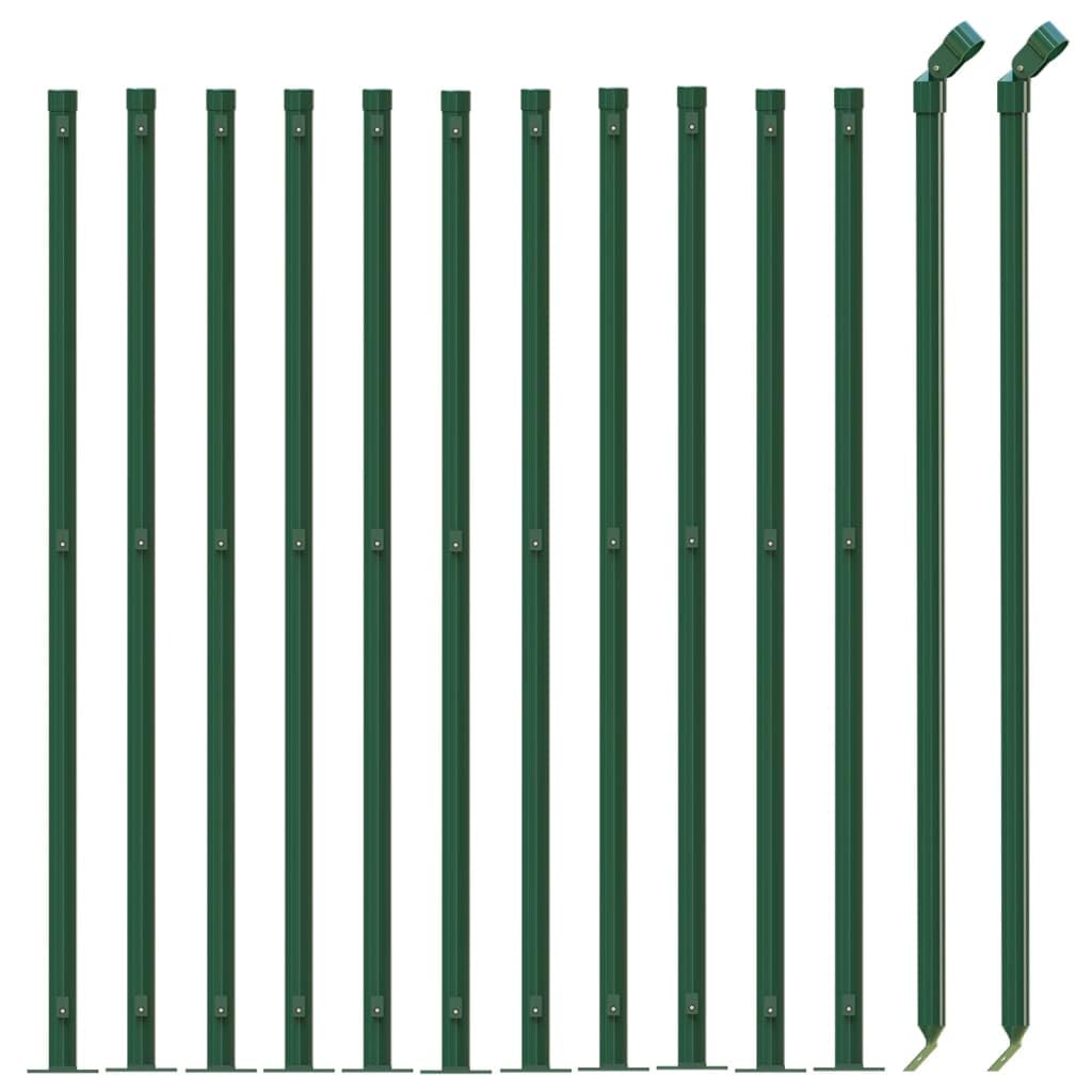 Festnight Malla Metálica Galvanizada Valla Ovejas Ganadera Agrofence Malla de Alambre Valla De Jardín Valla de Salvaje Pesado Valla Forestal 1 x 25 m Verde