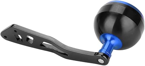 Miniatura 3 de Alomejor Mango de carrete de pesca, mango de carrete de metal, mango de repuesto de brazo basculante (1.496 in negro y rojo Leiqiang solo brazo