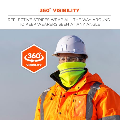 Image of Ergodyne Unisex Adult N-ferno 6961 Reflective Winter Neck Gaiter