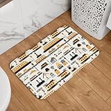 Fussmatten Zugverkehr (Druck) Türmatte Hochwertige Fußmatten rutschfest Für Patio Außen 40X60 cm