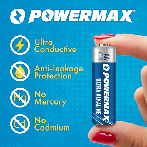 Powermax Alkaline Batteries 24-Count Combo Pack, (12 Double AA, 12 Triple AAA), Ultra Long Lasting Battery for Home and Office, 10-Year Shelf Life, Reclosable Packaging - Image 6