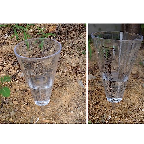 huihuay Messbecher Garten Kegel Regenmesser Transparent Eingefügt Regenmesser Ausrüstung für Landschaftsbau Indoor Outdoor Garten Hof Dekoration – Bild 3