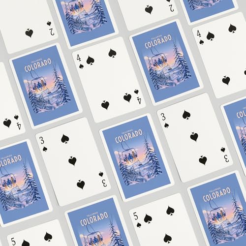 Baraja de cartas Poker Telluride Colorado 52 naipes miniatura 4