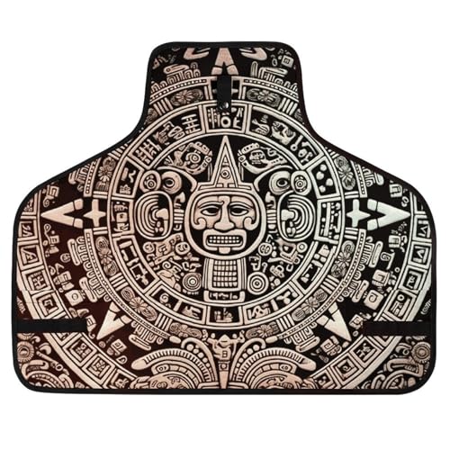 Delantal de herramientas con calendario maya y múltiples bolsillos miniatura 1