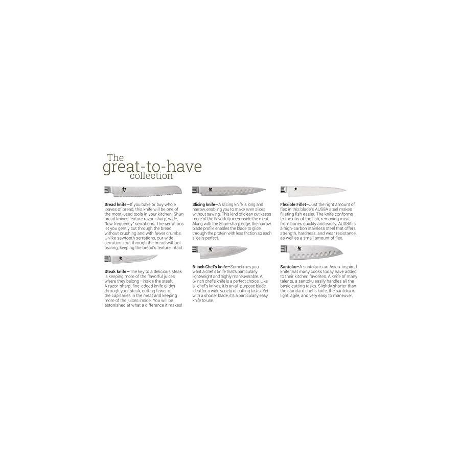 Shun-Cutlery-Premier-7-Piece-Essential-Block-Set-Kitchen-Knife-and-Knife-Block-Set-Includes-8-Chefs-Knife-4-Paring-Knife-65-Utility-Knife-More-Handcrafted-Japanese-Kitchen-Knives Shun Premier 7 Piece Essential Block Set, Includes 8" Chef's Knife, 4" Paring Knife, 6.5" Utility Knife, 9" Bread Knife & Herb Shears, Handcrafted Japanese Knife Set, Pakkawood Handles