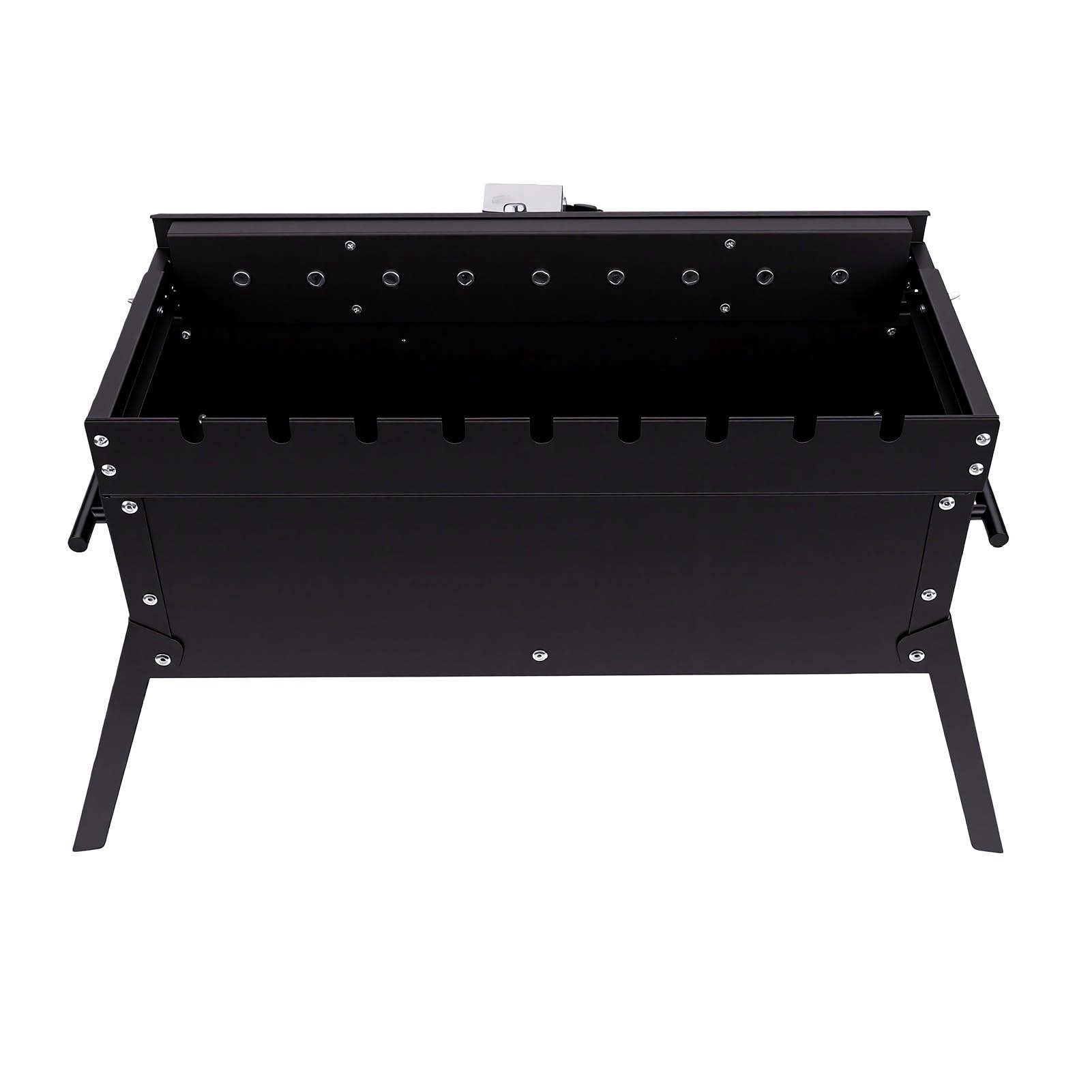 Tnfeeon Obrotowy Grill ze Stali Nierdzewnej Automatyczny Obrotowy Grill Węglowy ze Stali Nierdzewnej z aktywacją termiczną Bez Baterii Przenośny na Zewnątrz na Piknik Kempingowy