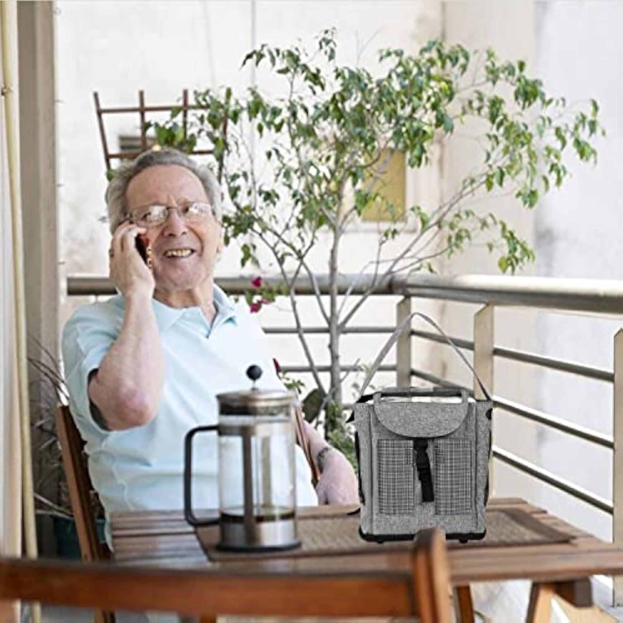 Lightweight Portable Oxygen Concentrator Backpack, Gray