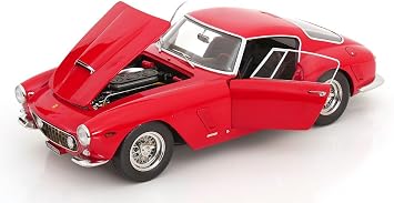 KK Scale KKDC120291 - Ferrar. 250 GT SWB Passo Corto Red 1961 - 1/12 Scale - Miniature Car