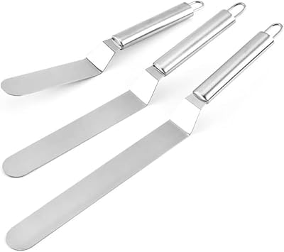 Cream Spatula, Cake Spatula, Stainless Palette Knife, Jam Spatula Set of 3