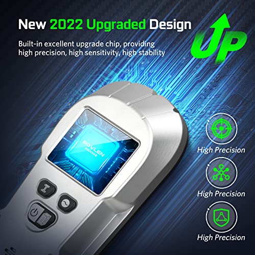 Stud Finder Wall Scanner Detector - 6 In 1 Stud Wall Detector Scanner Sensor Beam Finder With Magnetic/Non-Magnetic Design For The Center And Edge Of Wood Ac Wire Metal Studs Joist Pipe #TOP5