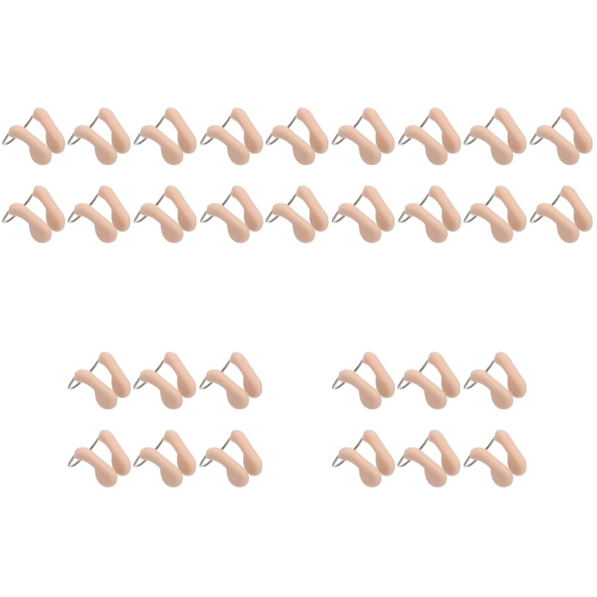 TOYANDONA Clip De Nariz De Natación Cable Clip De Natación Etiqueta Tapón Nasal De Natación Pinza Nasal para Piscina Tapones Nasales para Nadar Beige
