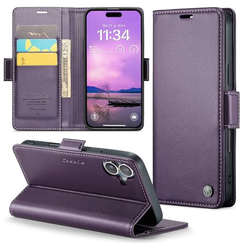 【FeeY】Galaxy A25 5G 手帳型 ケース ギャラクシー A25ケース 手帳型 SC-53F SCG33 スマホケース 手帳型 携帯カバー 高級PUレザー サイドマグネット式 スタンド機能 全面保護 耐衝撃 カード収? 耐久性に優れる パープル