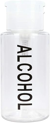 Vista 8 de PANA Dispensador con bomba de presión de 3 oz con tapón abatible recargable - Color: Transparente - Envase de viaje con cierre para cosméticos