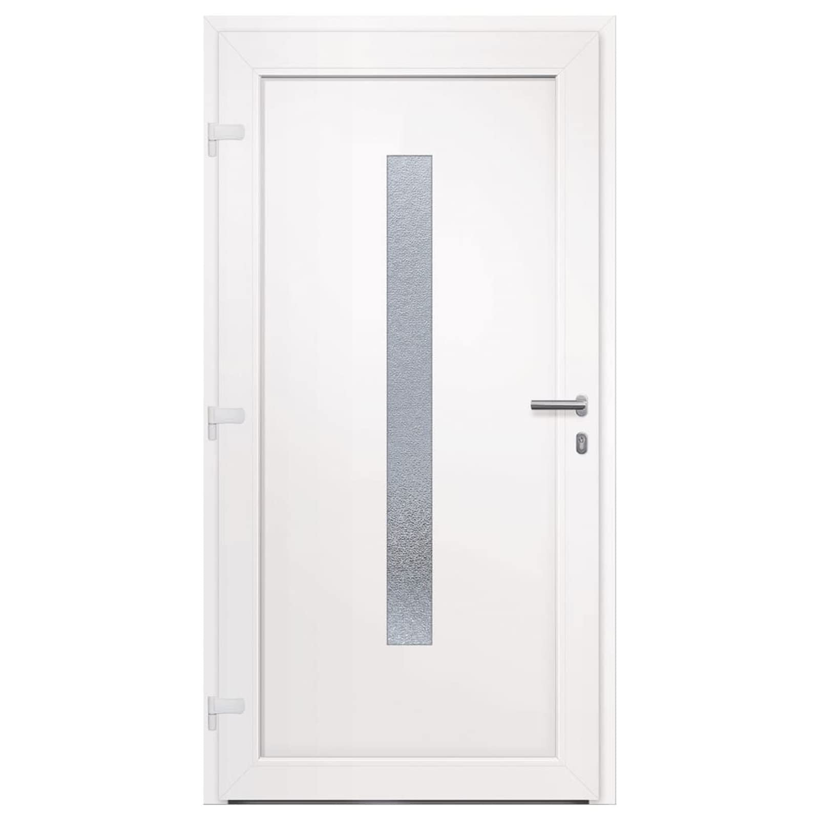 Gecheer Porta,Ingresso,Sinistra,per Esterno,in PVC,Bianco,108x208 cm