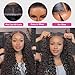 Wear And Go Glueless Wigs Human Hair Pre Plucked Pre Cut 13x4 Deep Wave Lace Front Wigs Human Hair Upgraded Glueless Wig Ready To Wear Glueless HD Lace Front Wigs For Black Women(20 Inch)