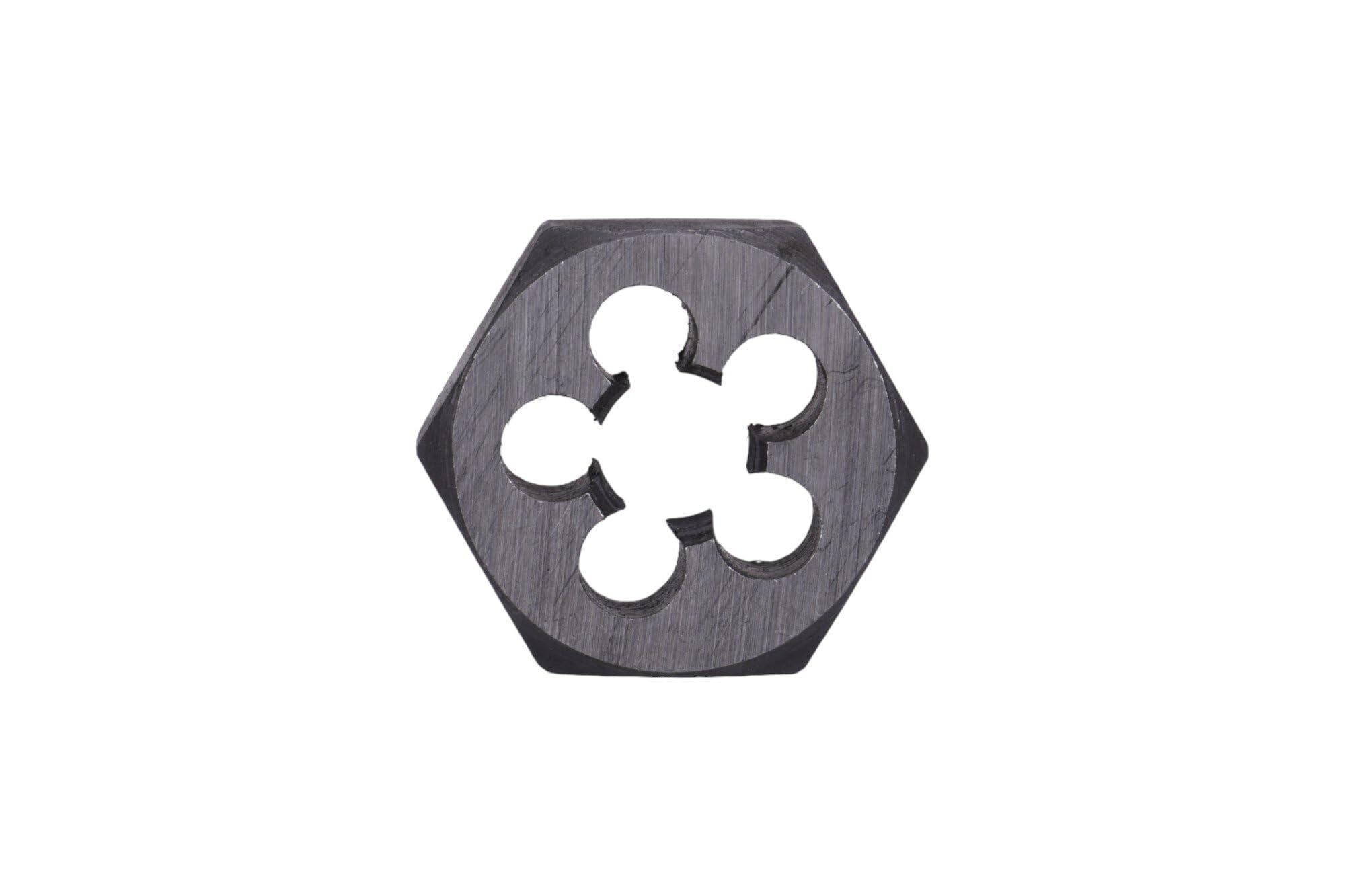 95621, 10.0X1.00, Hex Die, Precision Cut External Threads, High Carbon Alloy Steel