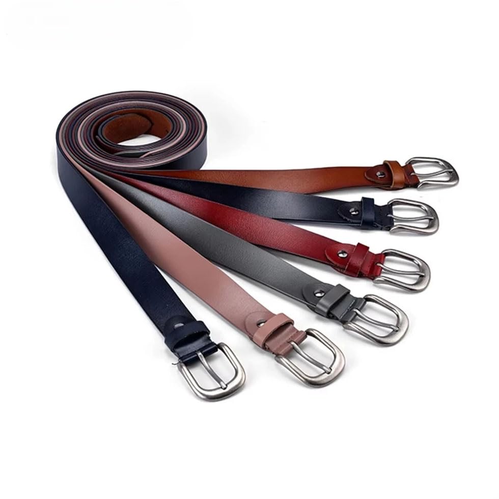 Women Leather Belt Solid Belt Pin Buckle Real Leather Belts For Jeans4