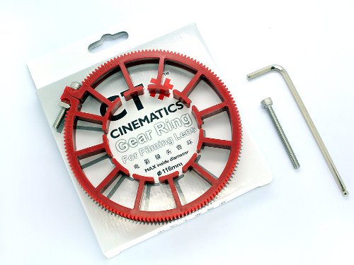Cinematics Dslr Lens Gear Ring For Follow Focus Belt 60-70Mm For Dslr Pro Mod 0.8 Red #TOP1