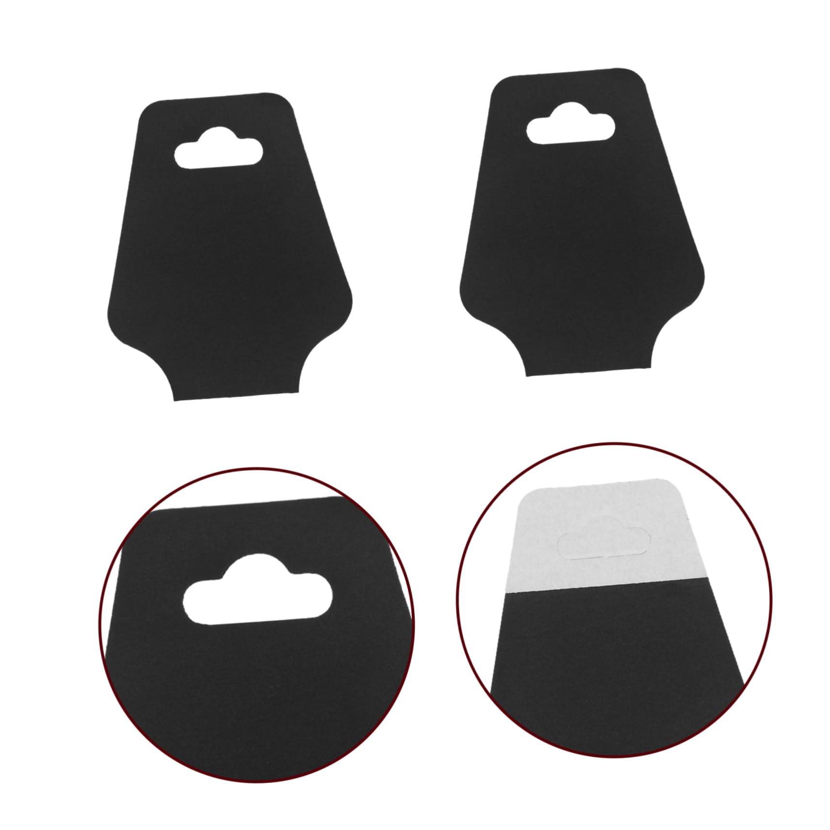 Homoyoyo 400pièces Cartes Présentation Bijoux Kraft Étiquettes Adhésives Vierges pour Colliers Bracelets Porte-étiquettes pour Boucles Oreilles
