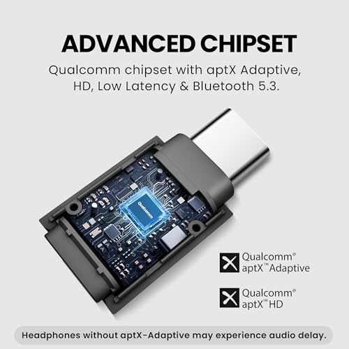 Image of Avantree C81-Gaming (2025 New) - USB C Bluetooth 5.3 Adapter for PS5 & Gaming Consoles with Low Latency & aptX-Adaptive, Wireless Audio Dongle Transmitter for Headphones & Earbuds