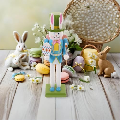 Casse-Noisette Lapin de Pâques en Bois | Solution Déco Table Printemps Colorée - 7