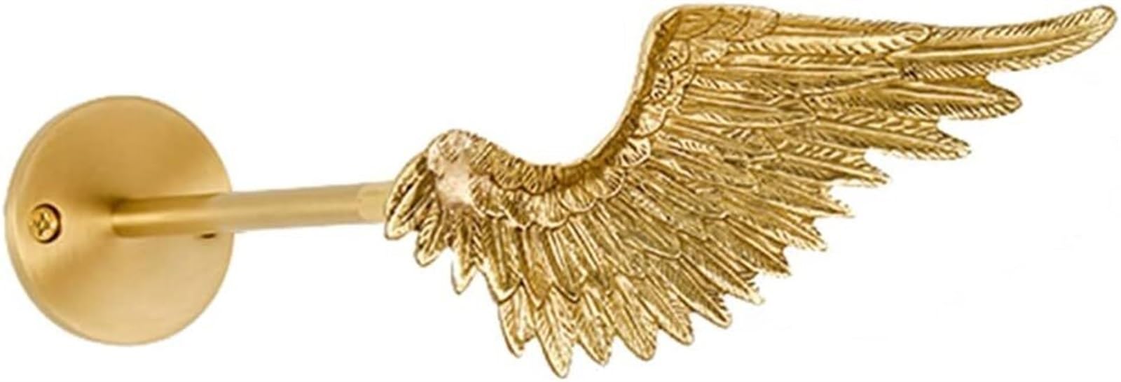 DLUXCAKaiwen Curtain Holdbacks For Wall Wing Brass Wall Hooks Brass Drapery Holdbacks Curtain Tiebacks Draperies Metal Holders For Home