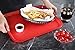 New Star Foodservice Fast Food Tray, Set of 12 (Red, 10 by 14 Inch)