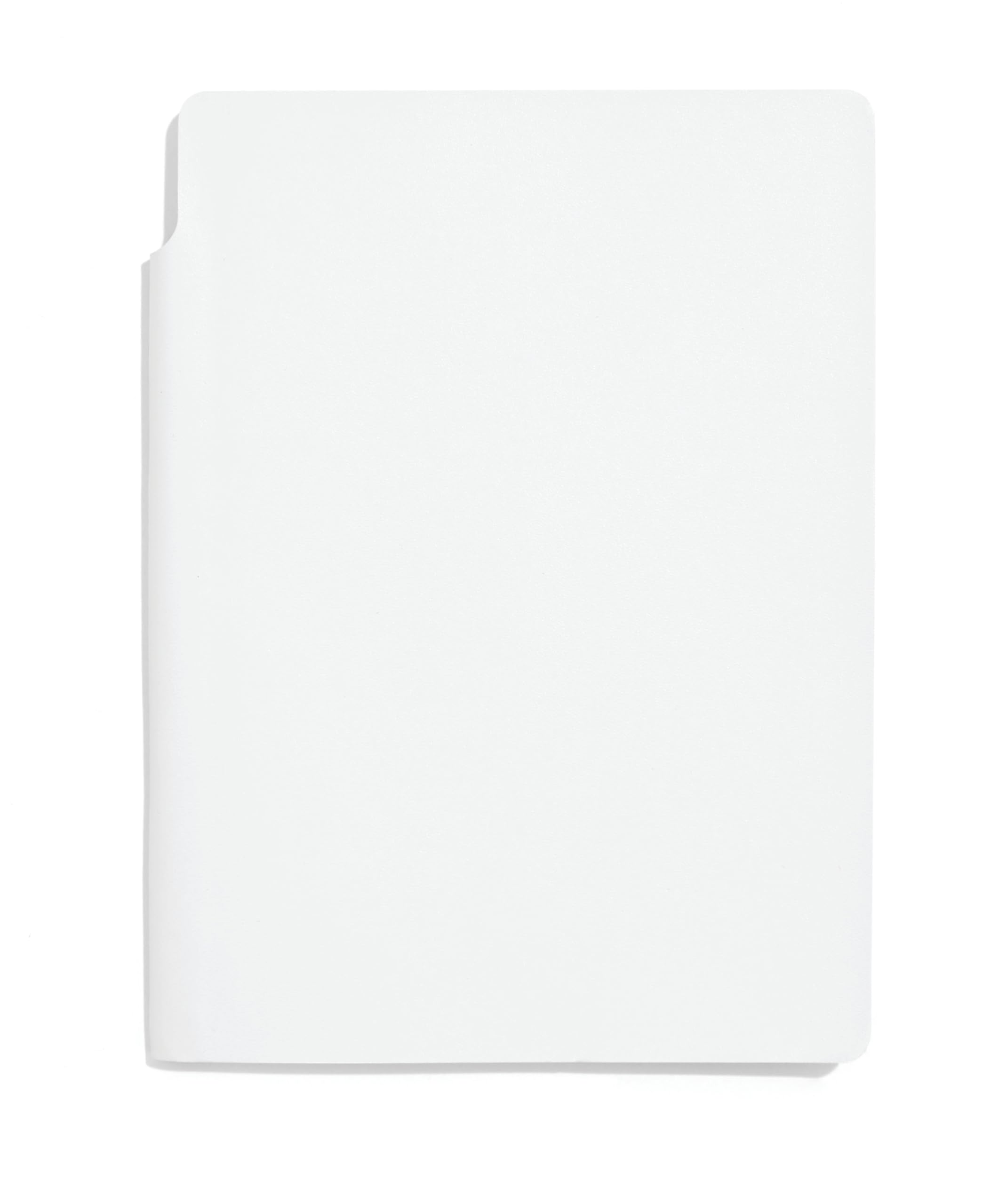 Notebook portfolio blanc effet cuir premium, carnet de notes ligné idéal pour professionnels - 2