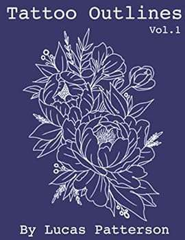 Paperback Tattoo Outlines: Flowers & Arrangements (Vol.) Book