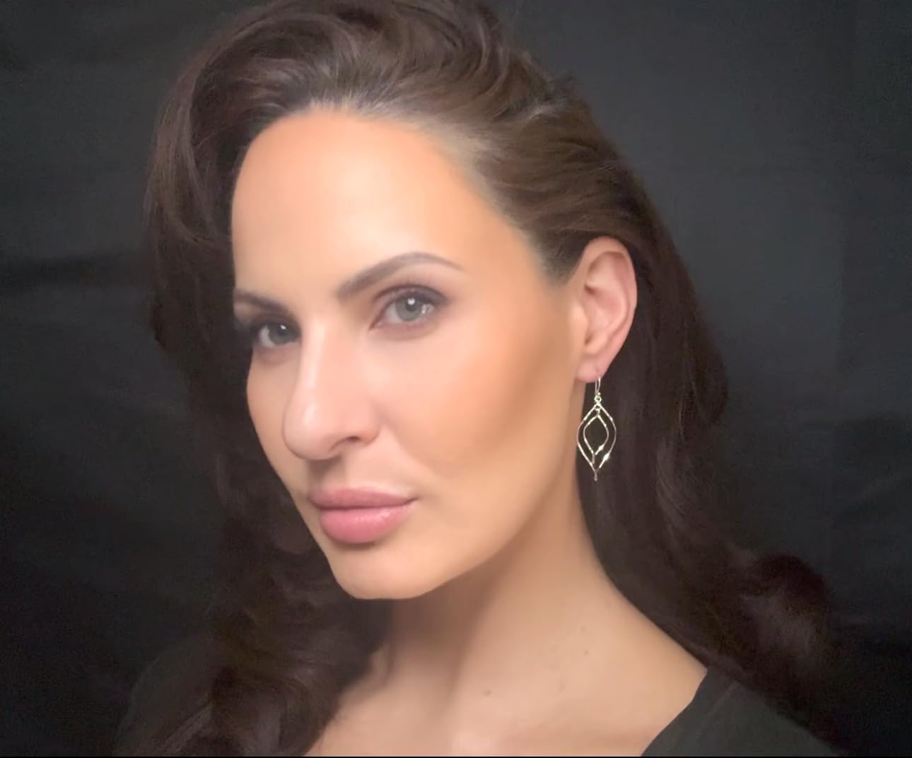 Sterling Silver Dangle Drop Statement Earrings, 1.70 Inch Open Leaf Design, 925 Silver - Image 6