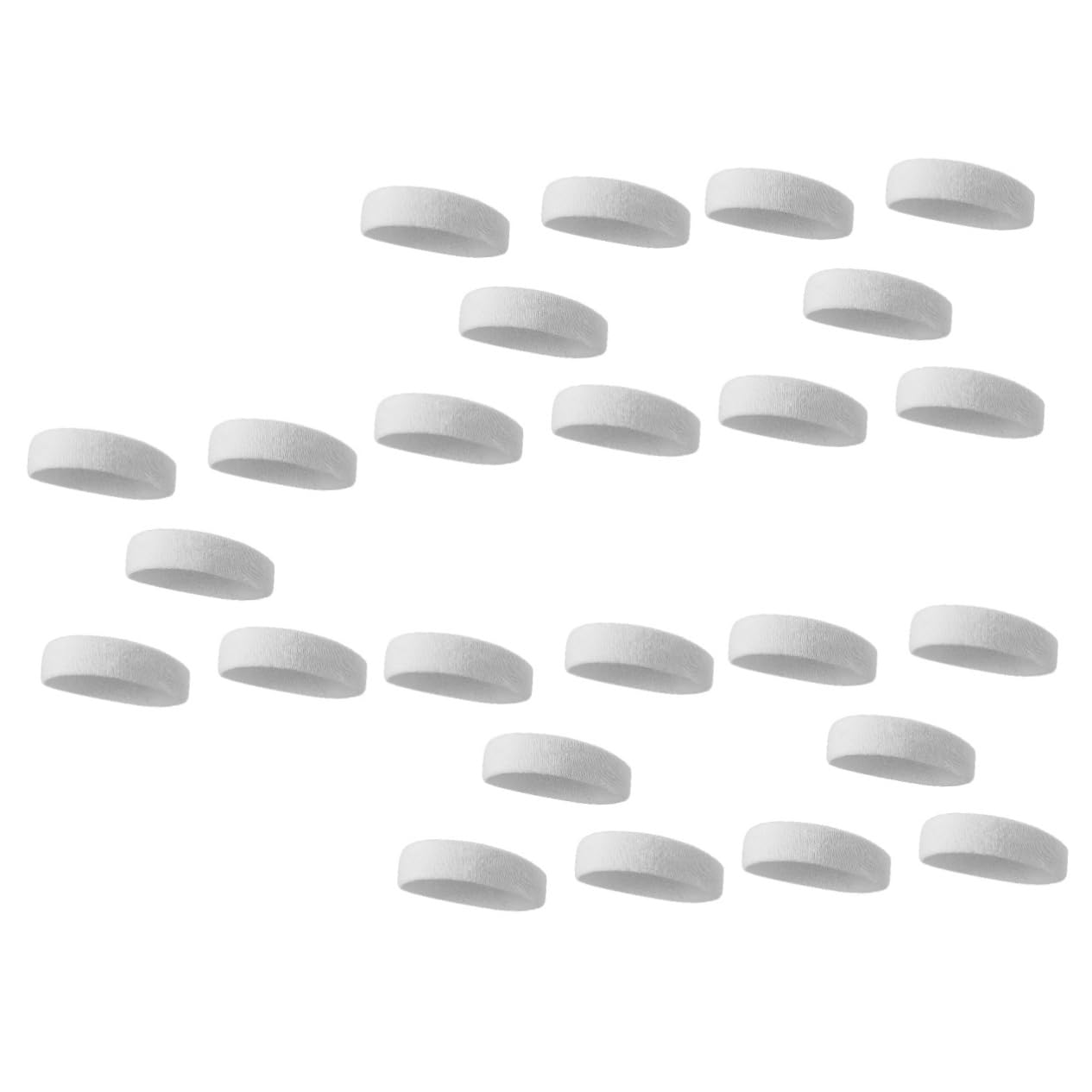 BESPORTBLE 25pezzi Fasce Elastiche Sportive Per Assorbimento Sudore Fasce Comode Per Fitness e Yoga Accessori Pratici Per Donne e Uomini