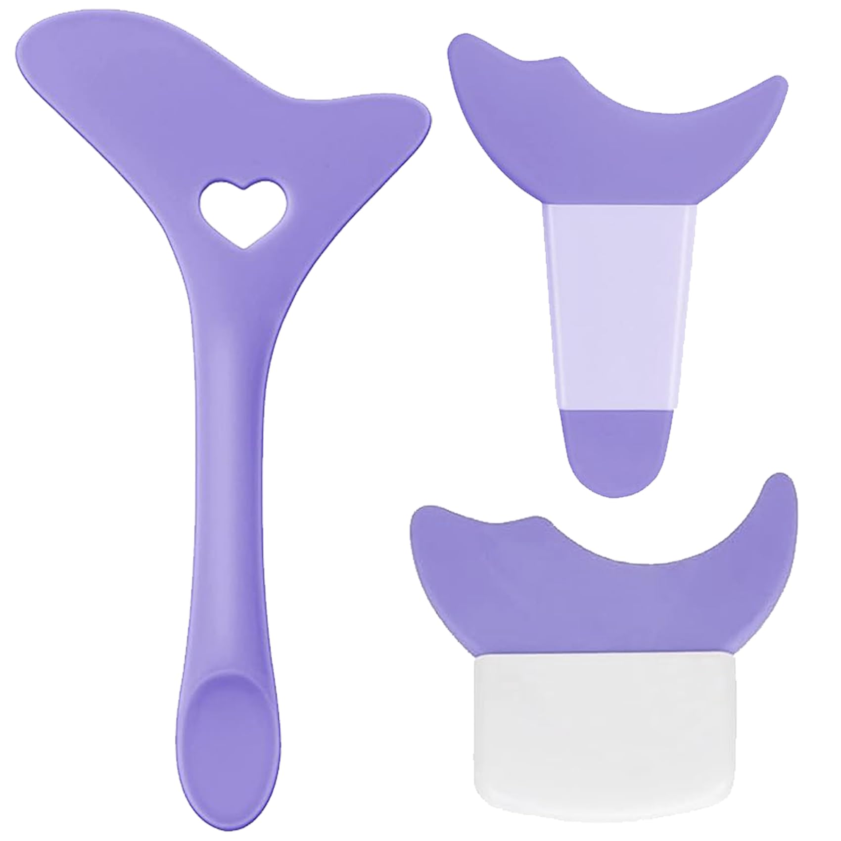 Eyeliner Stencils Silicone Eyeliner Aid Mascara Shield Guard Eyeliner Eyelash Lipstick Eyeshadow Applicators Guide Tool, Reusable Eyeliner Tool for Eyes Wing,3Pcs Eye Makeup Tool