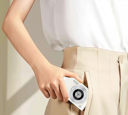 Miniatura 4 de Cámara digital de bolsillo con zoom de 16X, memoria de 64 GB, FHD 1080P, antivibración, cámara pequeña compacta de regalo para niños y niñas (blanco)