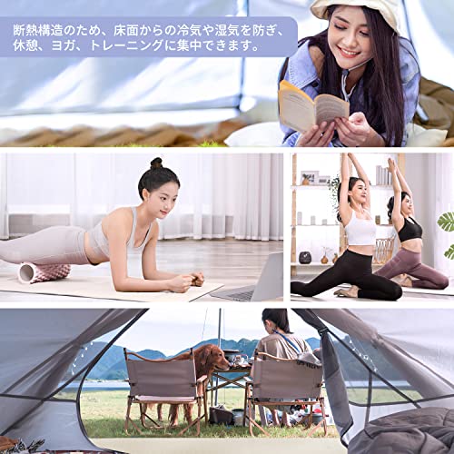 ＷｅＭｅ ヨガマット 折りたたみ 6mm トレーニングマット エ