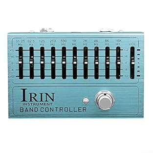 *IRIN guitar effect pedal overfrequency amplifiers simulator amplifies speaker speaker sound simulation/distortion/3D delay, suitable for practice/performance, gain, high frequency, middle frequency, low frequency can provide a wider tone shaping abi...