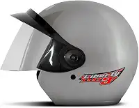 CAPACETE ABERTO PRO TORK LIBERTY 3 SOLID PRATA TAM. 58 VIS. ESPELHADA