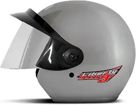 CAPACETE ABERTO PRO TORK LIBERTY 3 SOLID PRATA TAM. 58 VIS. ESPELHADA